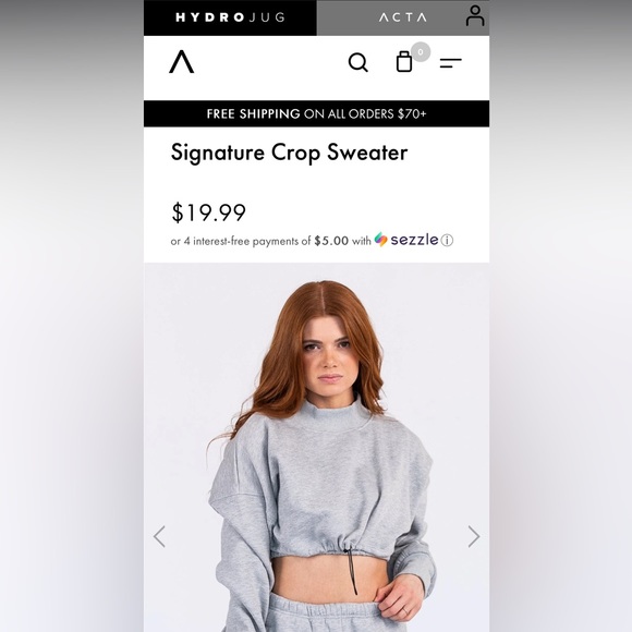 ACTA Signature Cropped Sweater - Picture 5 of 5